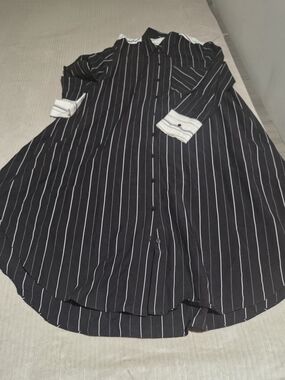 Ruti striped Maxi Dress Shirt Button Down Long Sleeve